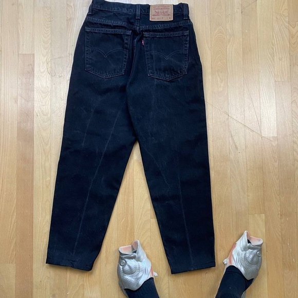 Vintage VTG Y2K Levis SilverTab Baggy Fit Wide Leg Jeans Black - Picture 1 of 10